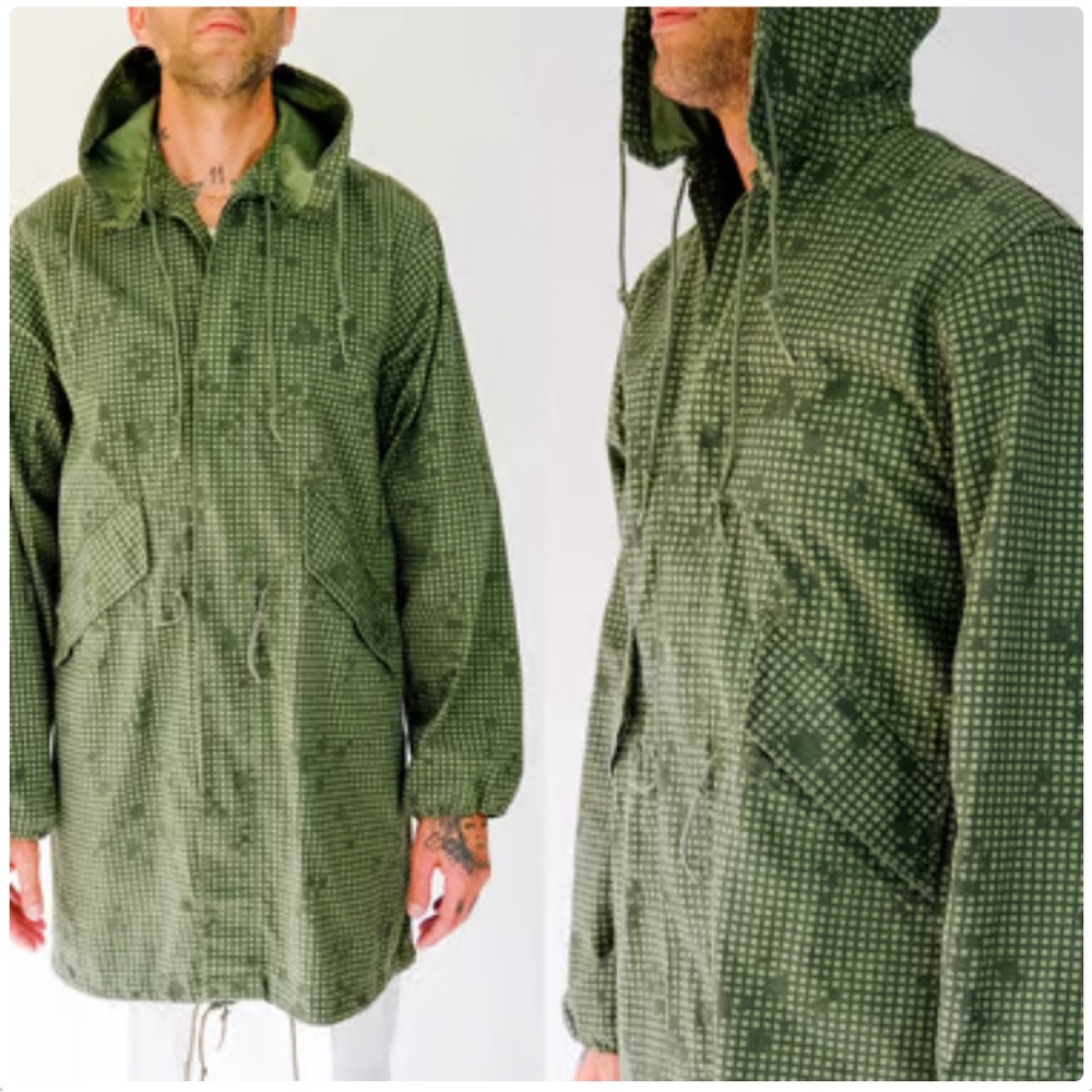 Vintage Jacket Men’s Small 80s US Military Desert Night Camo Fishtail Oversized